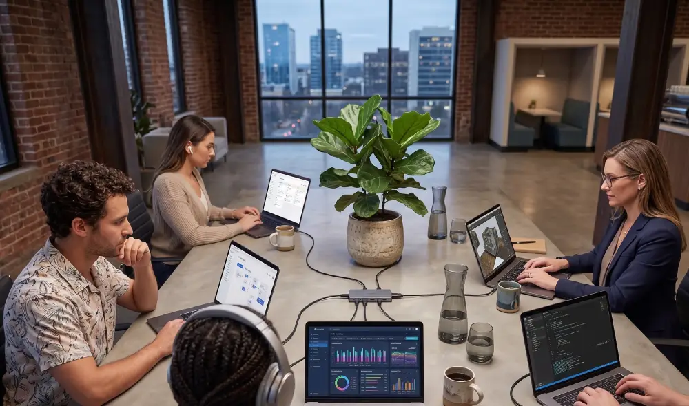 Marketing agency team discussing automated client reporting concerns and honest answers
