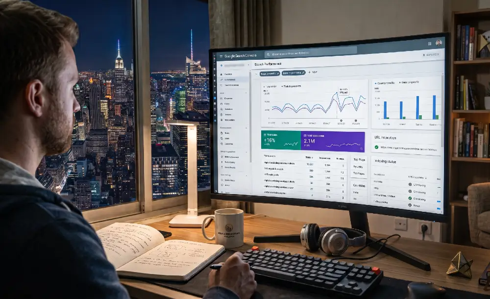 Google Search Console dashboard overview